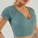 U Square Collar Yoga Suit