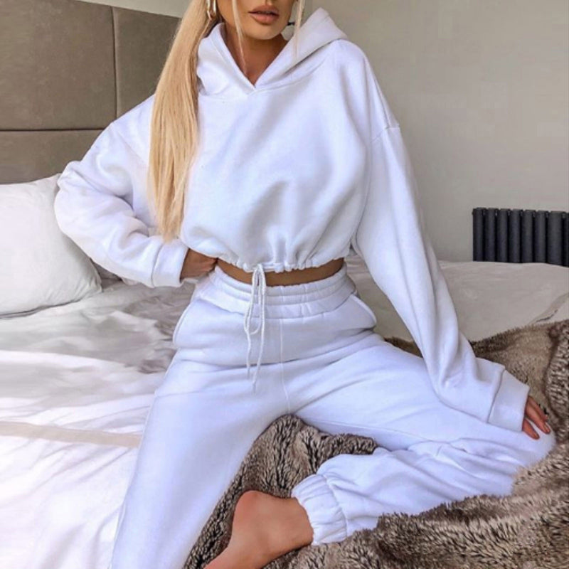 2 Piece Hip Long Sleeve Hoodie