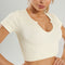 U Square Collar Yoga Suit