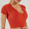 U Square Collar Yoga Suit