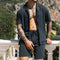 Two Piece Lapel Beach Outfit