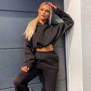 2 Piece Hip Long Sleeve Hoodie