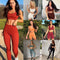 U Square Collar Yoga Suit