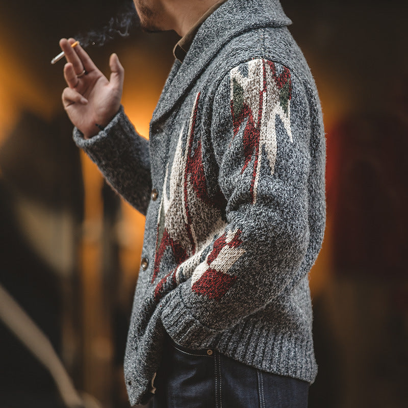 Lapel Outer Thick Sweater