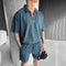 Casual Modern Short Sleeve Matching Shorts Set