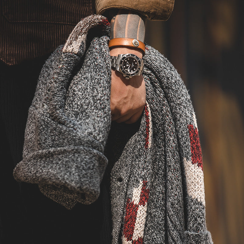Lapel Outer Thick Sweater