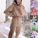 2 Piece Hip Long Sleeve Hoodie