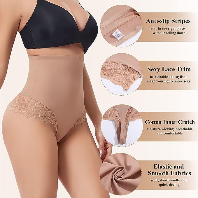 Belly Contraction Lace Hip Lifting Gridles Pants