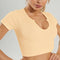 U Square Collar Yoga Suit