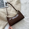 Alligator Pattern Armpit Handbag