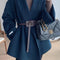 Long Waistband Wide Coat Corset Belt