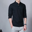 Stand Collar Long-sleeved Slim Base Shirt