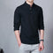 Stand Collar Long-sleeved Slim Base Shirt