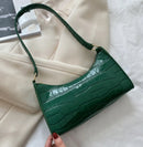Alligator Pattern Armpit Handbag