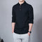 Stand Collar Long-sleeved Slim Base Shirt