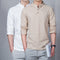 Stand Collar Long-sleeved Slim Base Shirt