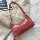 Alligator Pattern Armpit Handbag