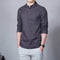 Stand Collar Long-sleeved Slim Base Shirt