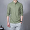 Stand Collar Long-sleeved Slim Base Shirt