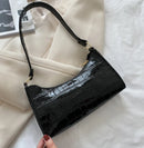 Alligator Pattern Armpit Handbag