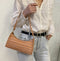 Alligator Pattern Armpit Handbag
