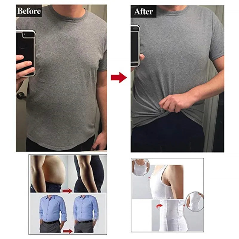 Men's Slimming Compression Vest | Tummy Control Undershirt