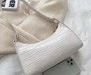 Alligator Pattern Armpit Handbag
