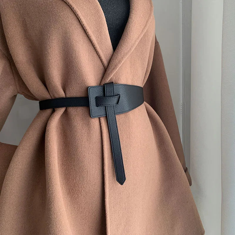 Long Waistband Wide Coat Corset Belt