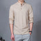 Stand Collar Long-sleeved Slim Base Shirt