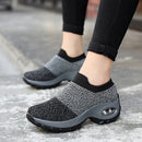 Breathable Walking Mesh Platform Shoes