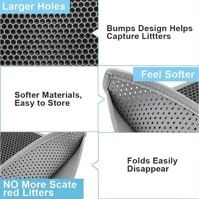 Waterproof Double Layer Cat Litter Trapping
