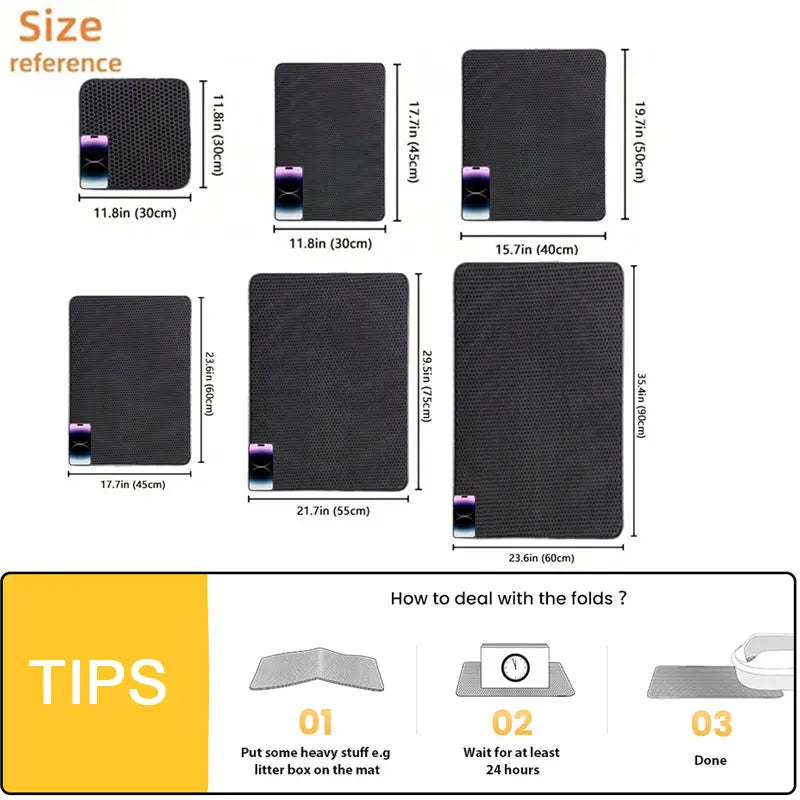 Waterproof Double Layer Cat Litter Trapping