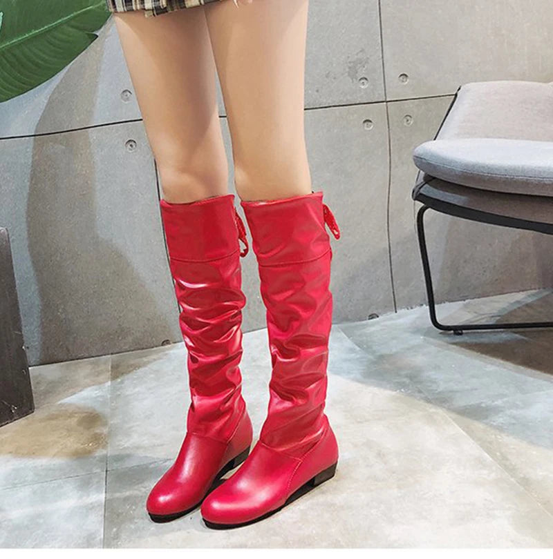 Knee High Leather Boots