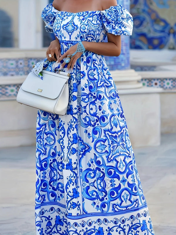 dress with a two-way wear option; elegant // off-shoulder style