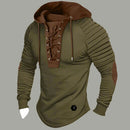 New Style Men's Street Top/ Pleated Hood