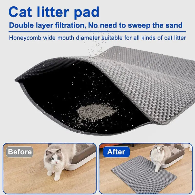 Waterproof Double Layer Cat Litter Trapping