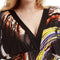 Deep V - neck & Artistic Patterns Dress
