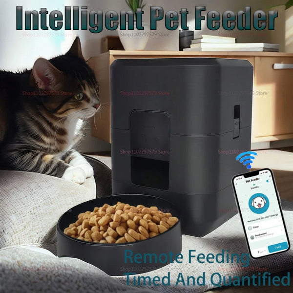 Wifi App-Controlled Dry Food Dispenser for Cats & Dogs