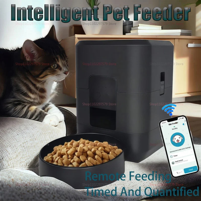 Wifi App-Controlled Dry Food Dispenser for Cats & Dogs