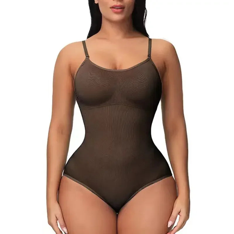 Seamless Tummy Control Body Shaper Bodysuit for Women