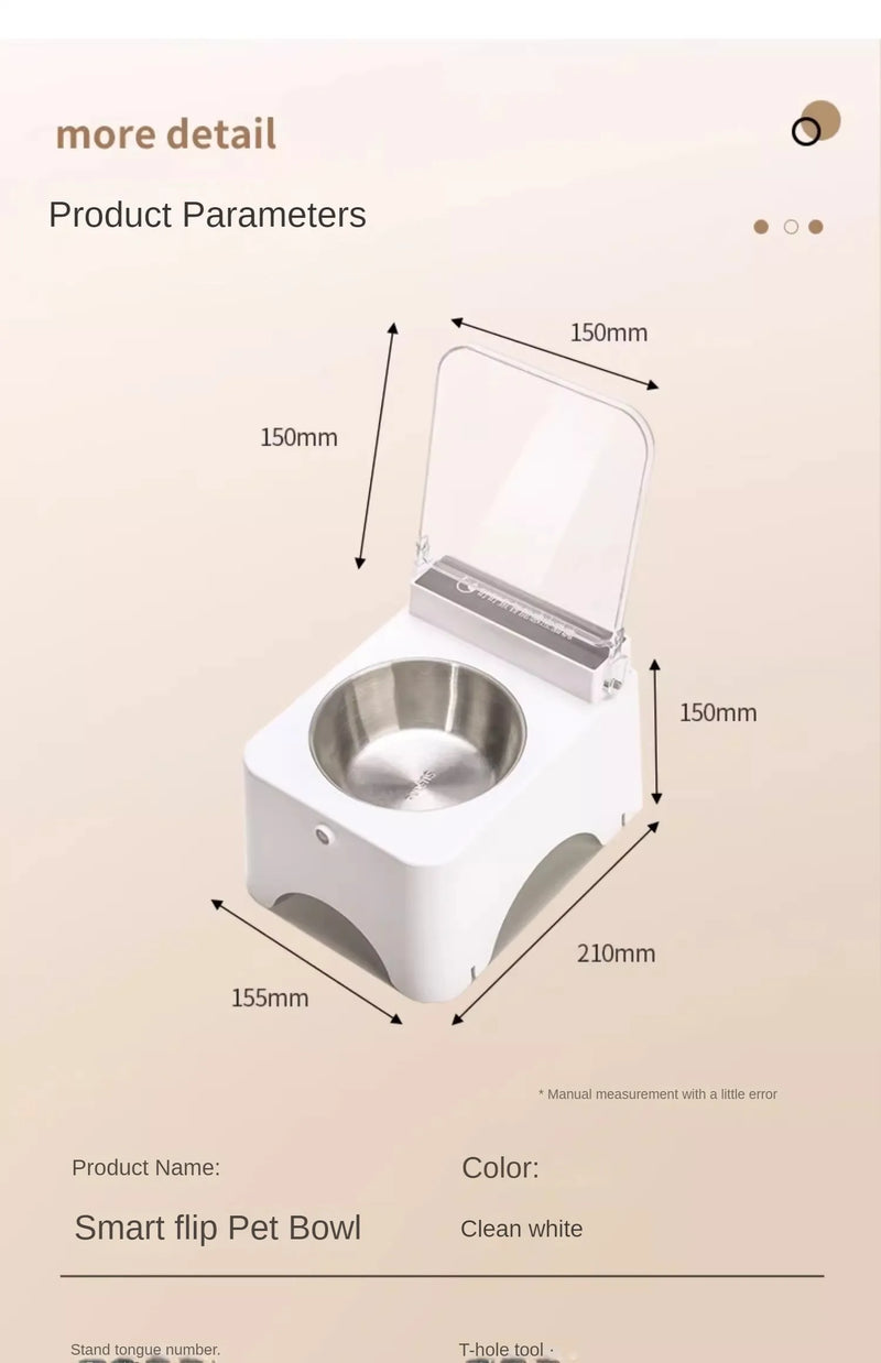 Food Feeder Infrared Sensor Auto Opening Cover