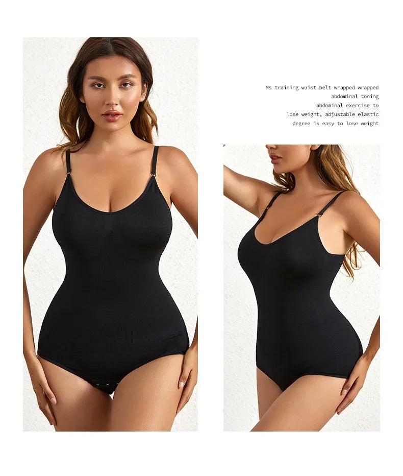 Seamless Tummy Control Body Shaper Bodysuit for Women