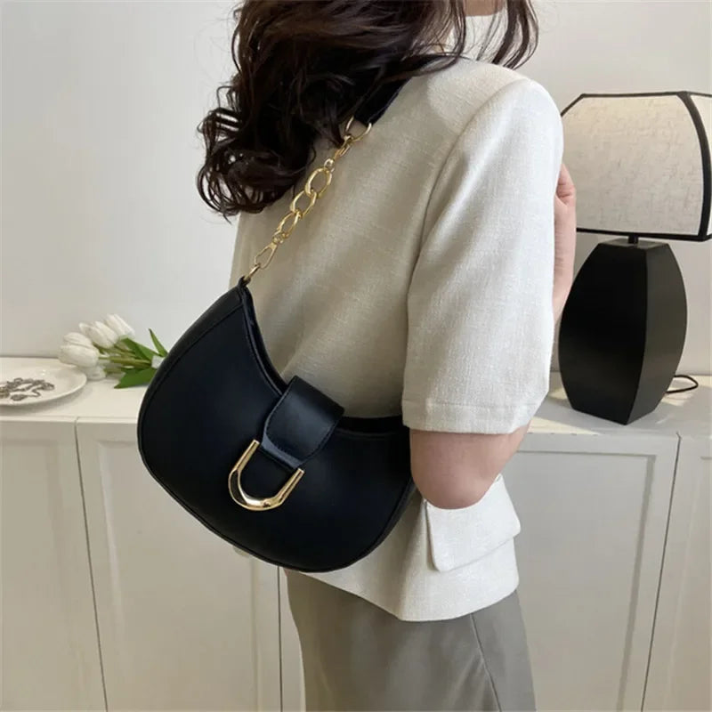 Trendy Leather Shoulder Bag