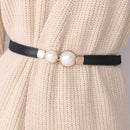 Elegant Double Pearls Buckle