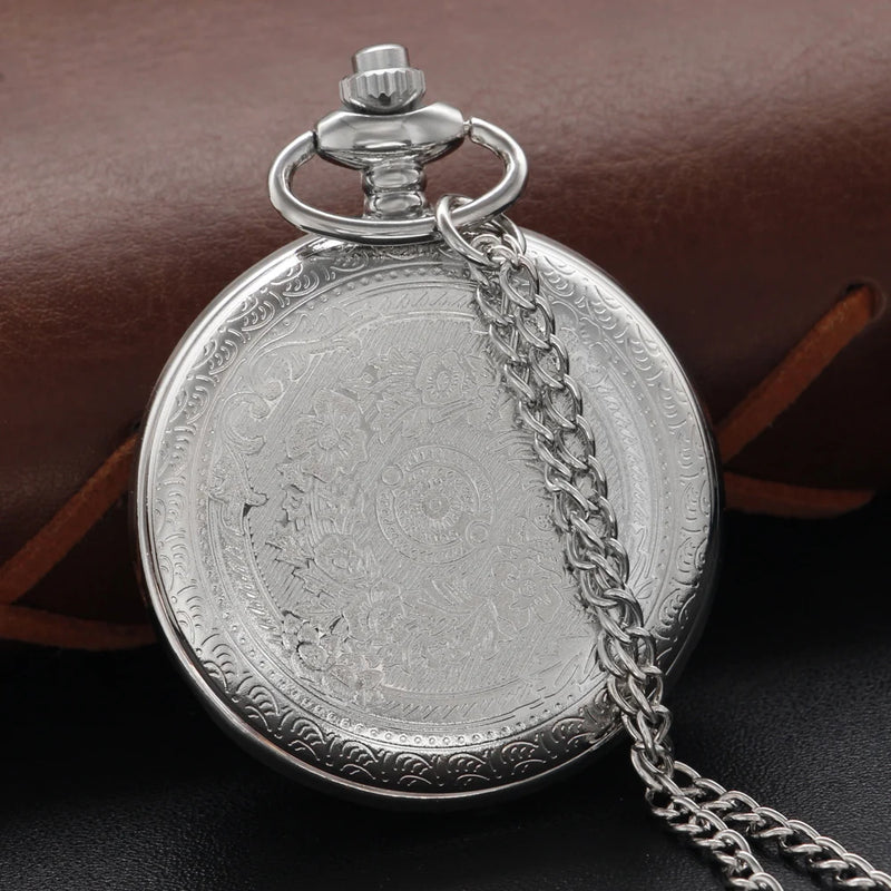 Retro Silver Time Gemstone For Husbands