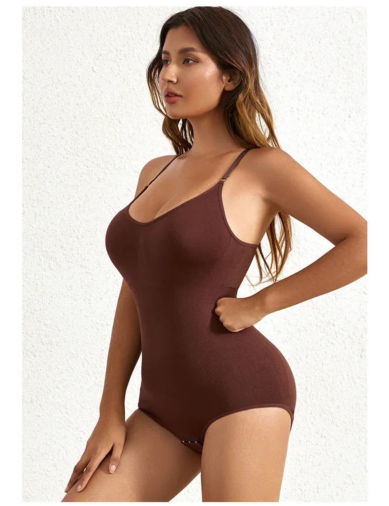 Seamless Tummy Control Body Shaper Bodysuit for Women