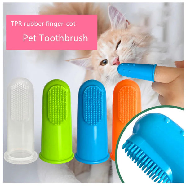 Silicone Finger Cots Toothbrush Cats & Dogs