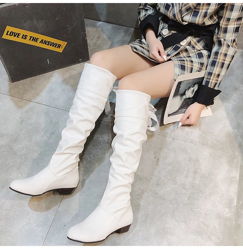 Knee High Leather Boots