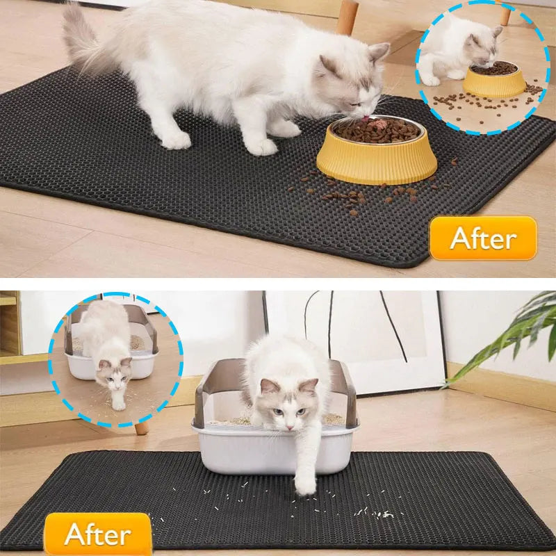 Waterproof Double Layer Cat Litter Trapping