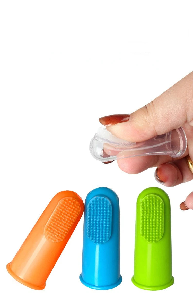 Silicone Finger Cots Toothbrush Cats & Dogs